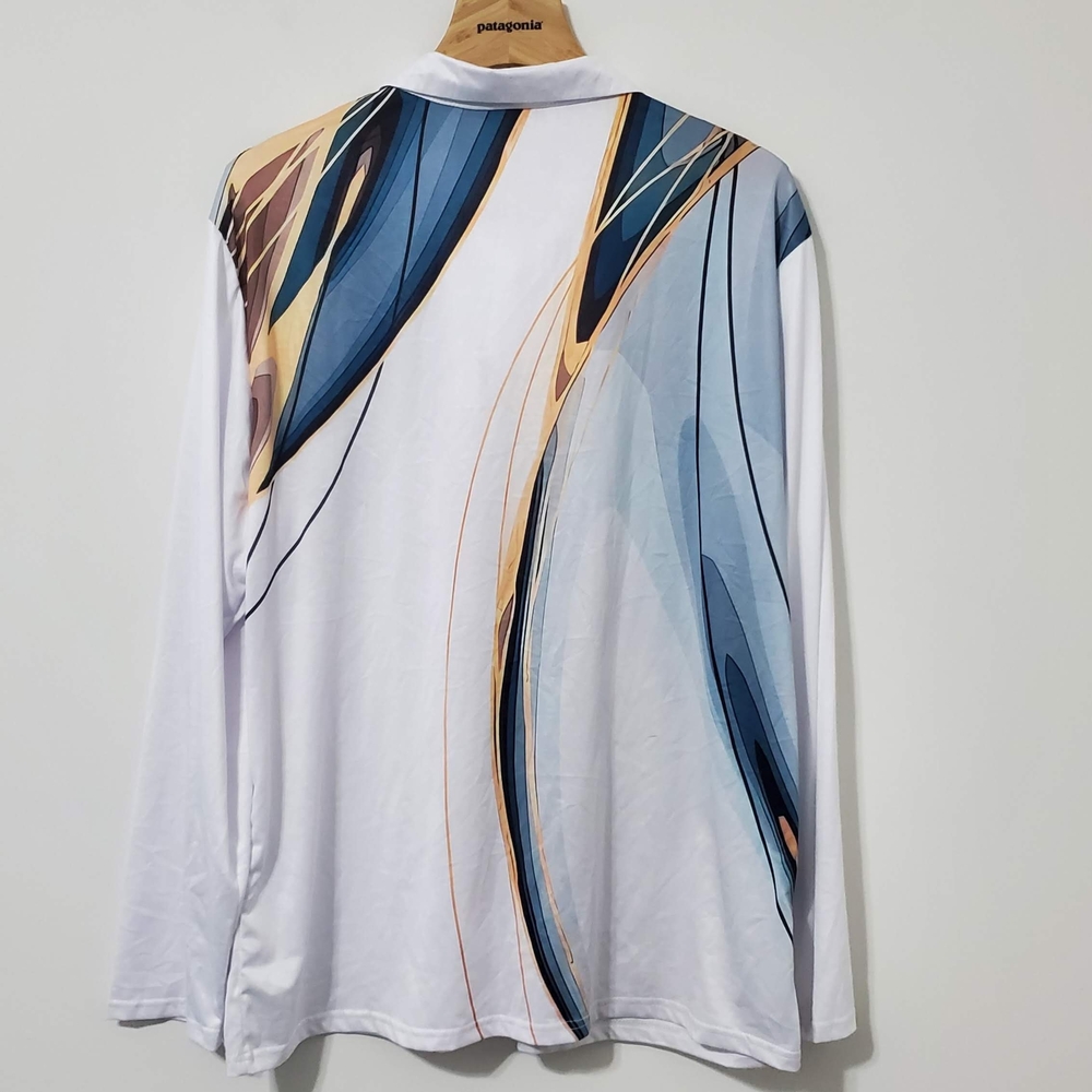 Ouku Mens Abstract Design Button Down Shirt XL NEW - Picture 5 of 9